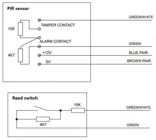 State Monitor Security Sensor circuit diagram